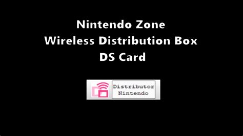 nintendo zone wireless distribution box ds card|Nintendo Zone Wireless Distribution Box [Not for Resale].